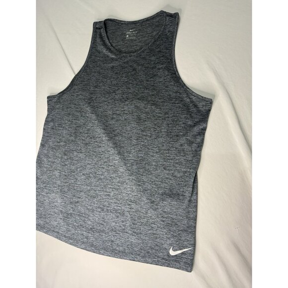 Nike DRI FIT Sleeveless Tank Top Shirt Men’s LARGE Grey Slate - Picture 2 of 6